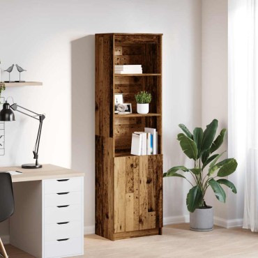 vidaXL Ντουλάπι Όψη Παλαιού Ξύλου 50x35x180cm από Επεξεργασμένο Ξύλο 1 τεμ.