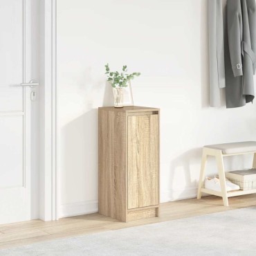 vidaXL Παπουτσοθήκη Sonoma Δρυς 29,5x34x76cm από Επεξεργασμένο Ξύλο