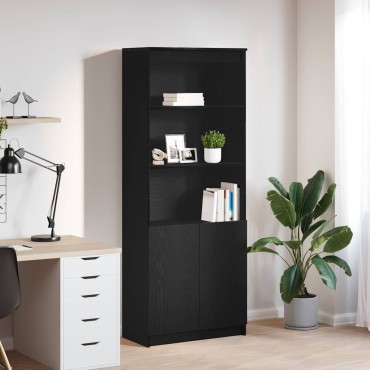 vidaXL Ντουλάπι Μαύρη δρυς 70x35x180cm από Επεξεργασμένο Ξύλο 1 τεμ.
