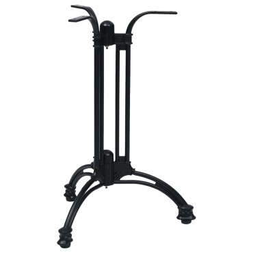 vidaXL Πόδι Τραπεζιού Bistro Μαύρο 60x72cm από Χυτό Αλουμίνιο 1 τεμ.