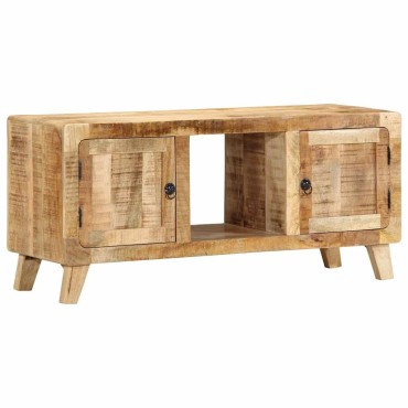 ντουλάπι τηλεόρασης vidaXL 105x46x32cm μασίφ ξύλο ακατέργαστο μάνγκο