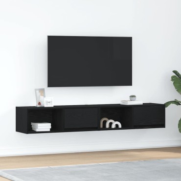 vidaXL Έπιπλα Τηλεόρασης 2 τεμ. 80x31x25,5cm Επεξεργασμένο Ξύλο