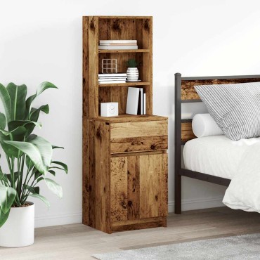 vidaXL Κομοδίνο Παλιό ξύλο 39x35x125cm από Επεξεργασμένο Ξύλο 1 τεμ.