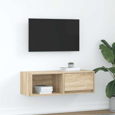 vidaXL Έπιπλο Τηλεόρασης Sonoma Δρυς 80x31x25,5cm Επεξ. Ξύλο