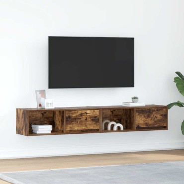 vidaXL Έπιπλα Τηλεόρασης 2 τεμ. 80x31x25,5cm Επεξεργασμένο Ξύλο