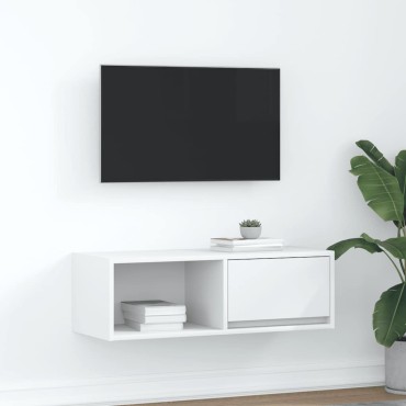 vidaXL Έπιπλο Τηλεόρασης Λευκό 80x31x25,5cm Επεξεργασμένο Ξύλο
