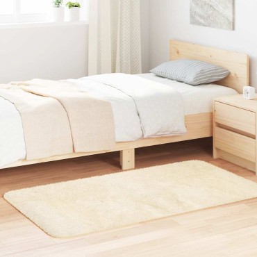 vidaXL Χαλί Shaggy με Ψηλό Πέλος NAVARRA Κρέμα 80x150cm πολυεστέρας