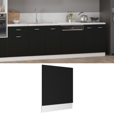 vidaXL Πρόσοψη Πλυντηρίου Πιάτων Lyon Μαύρη 59,5x3x67cm 1 τεμ.