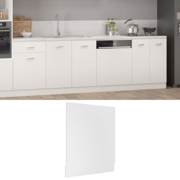 vidaXL Πρόσοψη Πλυντηρίου Πιάτων Lyon Λευκή 59,5x3x67cm 1 τεμ.