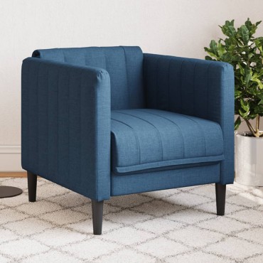 vidaXL Πολυθρόνα Σαλονιού Μπλε Υφασμάτινη 69x76,5x74,5cm 1 τεμ. Γωνιακός