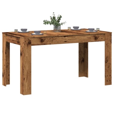 vidaXL Τραπεζαρία Παλιό Ξύλο 140x74,5x76cm από Επεξεργασμένο Ξύλο 1 τεμ.
