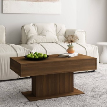 vidaXL Τραπεζάκι Σαλονιού Καφέ Δρυς 96x50x45cm Επεξεργασμένο Ξύλο 1 τεμ.