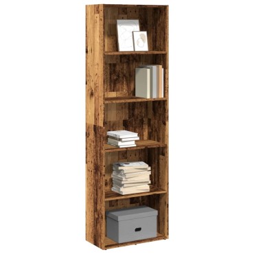 vidaXL Βιβλιοθήκη Όψη Παλαιού Ξύλου 60x30x189cm Επεξεργασμένο Ξύλο 1 τεμ.