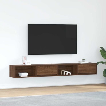 vidaXL Έπιπλα Τηλεόρασης 2 τεμ. 100x31x25,5cm Επεξεργασμένο Ξύλο