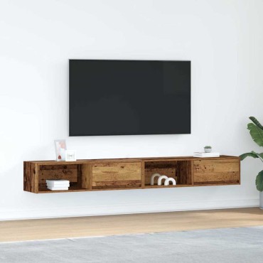 vidaXL Έπιπλα Τηλεόρασης 2 τεμ. 100x31x25,5cm Επεξεργασμένο Ξύλο
