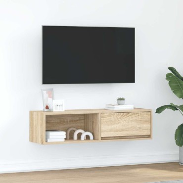 vidaXL Έπιπλο Τηλεόρασης Sonoma Δρυς 100x31x25,5cm Επεξ. Ξύλο