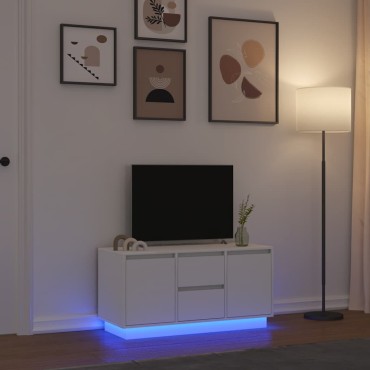 ντουλάπι τηλεόρασης vidaXL με φώτα LED Λευκό 100x41x50cm
