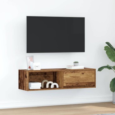 vidaXL Έπιπλο Τηλεόρασης Όψη Παλαιού Ξύλου 100x31x25,5cm Επεξ. Ξύλο