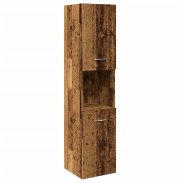 vidaXL Ντουλάπι Μπάνιου Κρεμαστό Παλ. Ξύλο 30x30x130cm από Επ. Ξύλο 1 τεμ.
