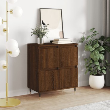 vidaXL Μπουφές Καφέ Δρυς 60x35x70cm από Επεξεργασμένο Ξύλο 1 τεμ.