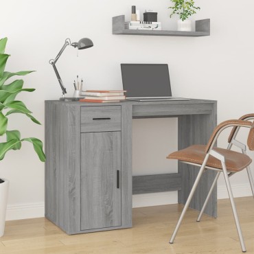 vidaXL Γραφείο Γκρι Sonoma 100x49x75cm από Επεξεργασμένο Ξύλο 1 τεμ.