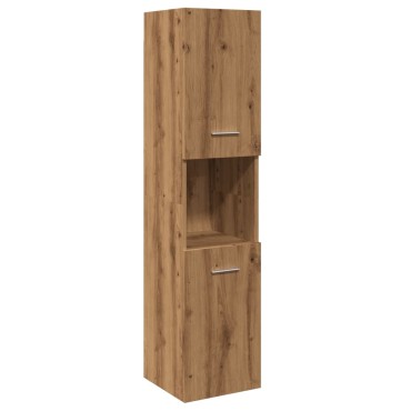 vidaXL Ντουλάπι Μπάνιου Κρεμαστό Παλ. Ξύλο 30x30x130cm από Επ. Ξύλο 1 τεμ.