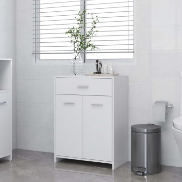 vidaXL Ντουλάπι Μπάνιου Λευκό 60x33x80cm από Επεξ. Ξύλο