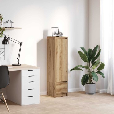 vidaXL Ντουλάπα τεχνίτης Δρυς 29,5x34x119,5cm από Επεξεργασμένο Ξύλο 1 τεμ.