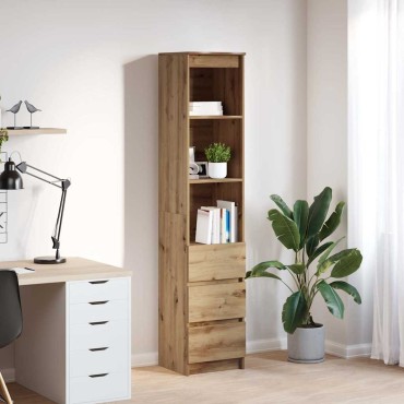 vidaXL Ντουλάπι Αρτισιανή Δρυς 37,5x35x180cm από Επεξεργασμένο Ξύλο 1 τεμ.