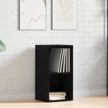 Κουτί αποθήκευσης vidaXL LP Μαύρη βελανιδιά 71x34x36cm