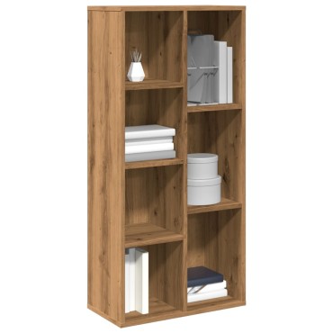 vidaXL Ντουλάπι βιβλίων Βελανιδιά τεχνίτη 50x25x104cm 1 τεμ.