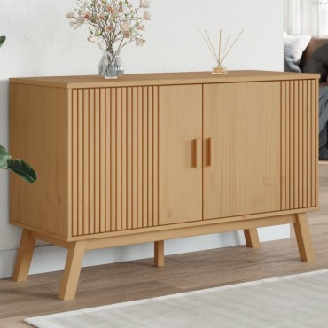 vidaXL Μπουφές OLDEN Καφέ 114x43x73,5cm από Μασίφ Ξύλο Πεύκου 1 τεμ.