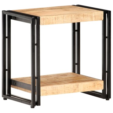 vidaXL Τραπεζάκι Βοηθητικό 40x30x40cm Ακατέργαστο Ξύλο Μάνγκο 1 τεμ.