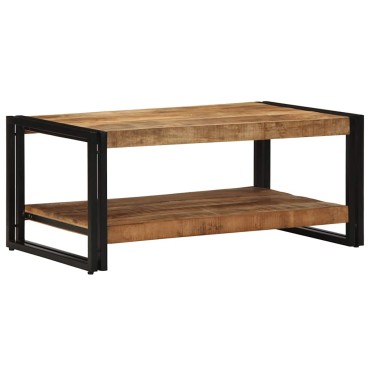 vidaXL Τραπεζάκι σαλονιού 90x50x38cm Στερεό ακατέργαστο ξύλο Mango 1 τεμ.