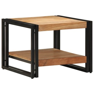 vidaXL Τραπεζάκι σαλονιού 50x50x38cm μασίφ ξύλο ακακίας 1 τεμ.