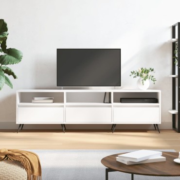 vidaXL Έπιπλο Τηλεόρασης Λευκό 150x30x44,5cm Επεξεργασμένο Ξύλο