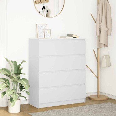 vidaXL Sideboard Λευκό 80x35x99cm Κατασκευασμένο ξύλο 1 τεμ.