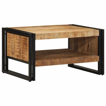 vidaXL Τραπεζάκι σαλονιού 70x50x38cm Στερεό ακατέργαστο ξύλο Mango 1 τεμ.