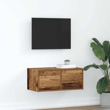 vidaXL Έπιπλο Τηλεόρασης Παλιό ξύλο 60x31x25,5cm Επεξεργασμένο Ξύλο