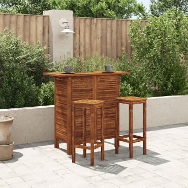 vidaXL Τραπέζι Μπαρ 110x50x105cm από Μασίφ Ξύλο Ακακίας 1 τεμ.
