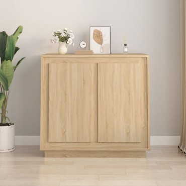 vidaXL Συρταριέρα Sonoma Δρυς 80x34x75cm Επεξεργασμένο Ξύλο 1 τεμ.
