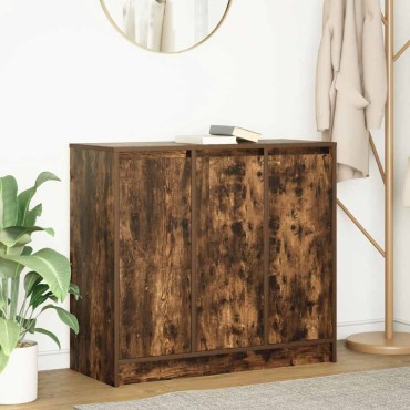 vidaXL Συρταριέρα Καπνιστή δρυς 85x34x76cm Κατασκευασμένο ξύλο 1 τεμ.