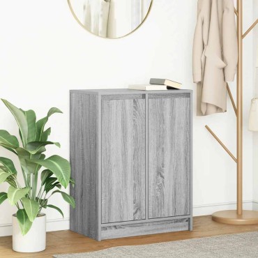 vidaXL Συρταριέρα Γκρι Sonoma 57x34x76cm Ξύλινο μηχανουργικό ξύλο 1 τεμ.