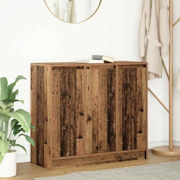 vidaXL Συρταριέρα Παλιό ξύλο 85x34x76cm Ξύλο μηχανής 1 τεμ.