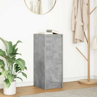 vidaXL Ντουλάπι Γκρι Σκυροδέματος 29,5x34x76cm Επεξεργασμένο Ξύλο 1 τεμ.