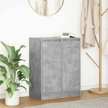 vidaXL Ντουλάπι Γκρι Σκυροδέματος 57x34x76cm Επεξεργασμένο Ξύλο 1 τεμ.