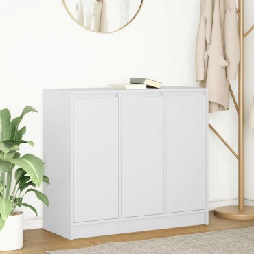 vidaXL Μπουφές Λευκός 85x34x76cm από Επεξεργασμένο Ξύλο 1 τεμ.