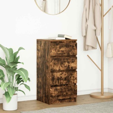 vidaXL Ντουλάπι Καπνιστή δρυς 37,5x35x76cm Κατασκευασμένο ξύλο 1 τεμ.