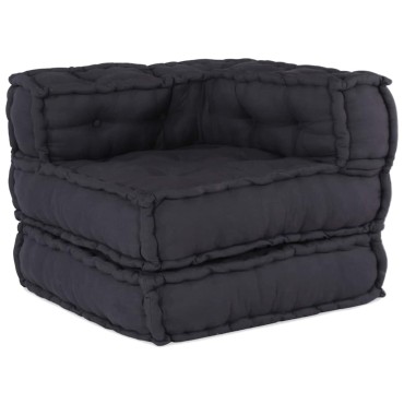 vidaXL Modular Pouffe Anthracite 70x70x54 ύφασμα 70x70x54 cm