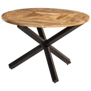 vidaXL Τραπεζαρία 110x75cm από Μασίφ Ακατέργαστο Ξύλο Μάνγκο 1 τεμ.